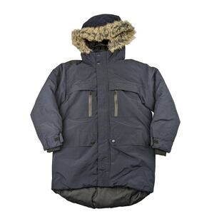 Zara Navy Sorona Winter Coat